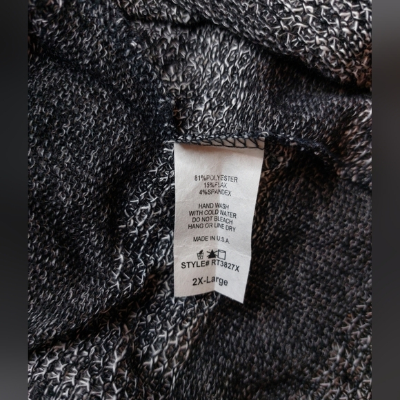 Blushed Lightweight Stretchy Striped Sweater Size 2X Office Chic Boho Classic - Picture 9 of 11